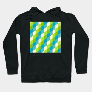 Diamonds pattern (Green & Blue) Hoodie